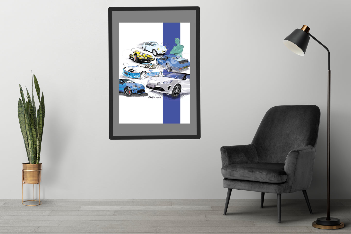 Illustration Officielle 70 ans Alpine 1955-2025