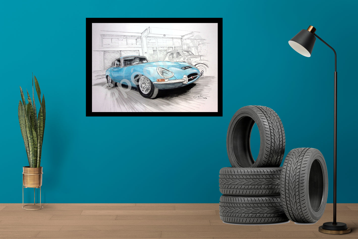 « Jaguar Type E – Chef-d’œuvre automobile illustré »