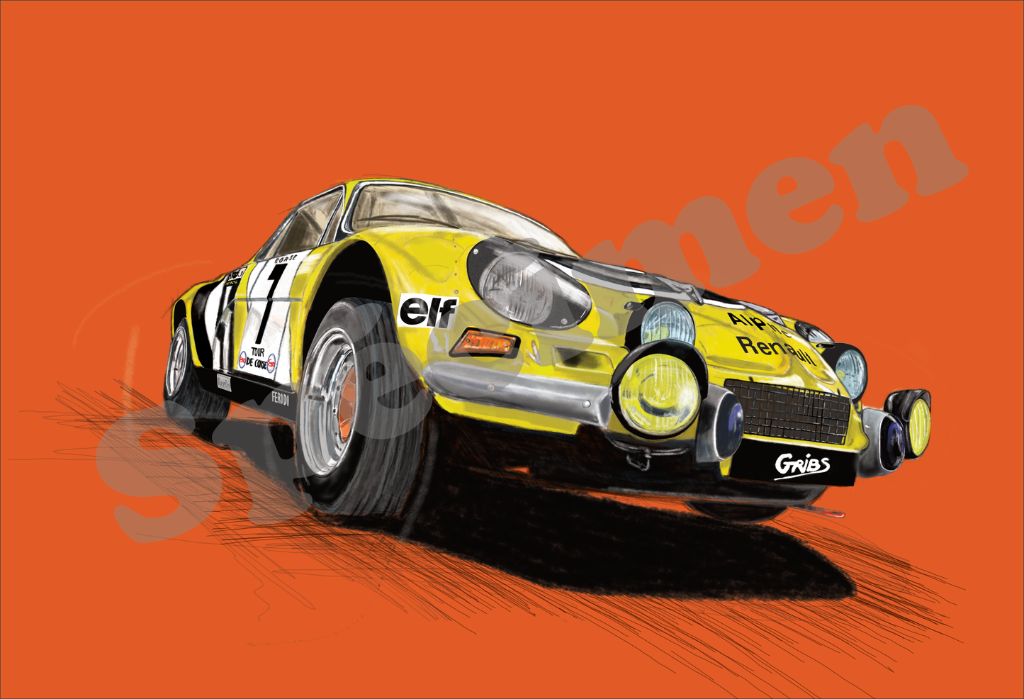 A110 1973 Gray background