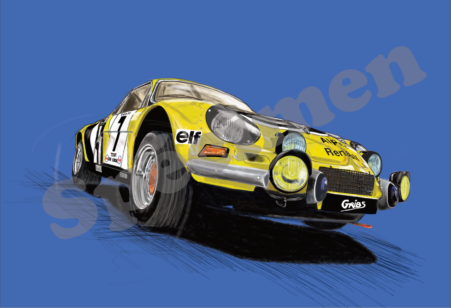 A110 1973 Gray background