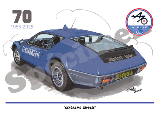 Collector "70 ans Alpine 1955-2025"-"Gendarme Express",